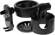 ANDRESLAD Stroller Cup Holder Attachment Durable Walker Accessories for Securely Holding Drinks Design for Strollers and Bikes Stable Non Spill Beverage Holder