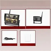 9" 1280x960p High Definition AHD Wireless Truck DVR Monitor Night Vision Reverse Backup Recorder WiFi Camera Compatible for Bus Car(Monitor and 1Camera)