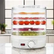 Food Dehydrators 5 Trays 350W Energy Saving Fruit Dryer & Jerky Maker 30-70°C