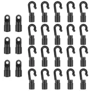 20 Pack Kayaks Bungee Shock Cord Hook for 1/4" Rope, Rust and Corrosion Proof