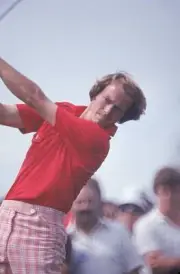 Golf, US Open, Closeup of Jerry Pate in action on Sunday at Atlant - Old Photo 1
