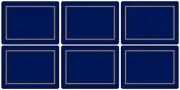 Pimpernel Classic Midnight Placemats, Set of 6