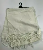 Womens Jaclyn Smith Ivory Knit Scarf NEW! NWT