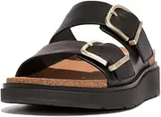 [FitFlop] GEN-FF Buckle Two-BAR Leather Slides Women's Sandals
