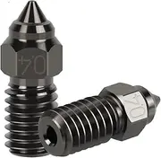 GIBOH Ender 3 V3 SE Compatible High Speed Hardened Steel Nozzle, 0.4mm, M6 Thread, 1.75mm Filament, 16.8mm Length, Spider Hotend Ender7 Ender 5 S1 Series Extruder Nozzle