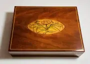 Reed & Barton Williamsburg Charleston Walnut Lacquer Box Brand New In Org Box