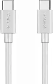 [MaGeek] (1.0m) USB Type C to Type C 2.0 Cable for Samsung Galaxy S20, S10, S9, S8, S8+, The New MacBook, Nintendo Switch, Google Pixel, Nexus 6P, LG V20 G5 and More (White)