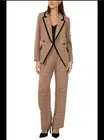 NWT Halogen Fringe Trim Windowpane DoubleBreasted Blazer 3X