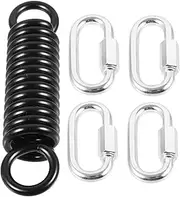 TOBBOMEY 1 Set Heavy Duty Swing Spring Set for Porch Hammocks Durable Shock Absorbing Spring Kit with Connecting Rings for Comfortable Swinging and Stability