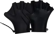 BESPORTBLE Djustable Swim Paddles Diving Auxiliary Gloves 1 Pair of Silicone Water Gloves Swimming Training Equipment Webbed