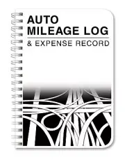 BookFactory Mileage Log Book Auto Mileage Expense Record Notebook for Taxes -...