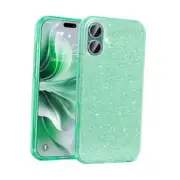 Compatible with iPhone 16 Plus Case[2024], Glitter iPhone 16 Plus 6.7'' Green
