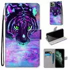 Flip Tiger Card Wallet Phone Case For iPhone 11 12 Pro Max XR XS X 6 7 8 SE