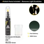 Touch Up Paint For Suzuki All Models ZV6 Meander Green With Polish Paste