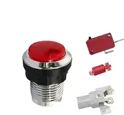 YRTUOP Game Console Button with Light | Small Button with Light for Arcade Machine - Fall-Resistant Game Supplies for Adults, Boys, and Girls