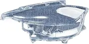 Compatible For Mazda MX-5 MX5 2016 2017 2018 2019 Car Headlamp Lens Cover Headlight Shell Mask Transparent Glass Replace Lampshade(Left)