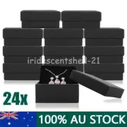 24Pack Jewellery Boxes Necklace Ring Earring Gift Box Display Jewelry Case NEW