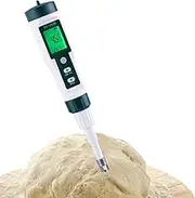 Food pH Checker - Digital PH Meter & Probe, Kombucha PH Meter | Advanced Sensor Technology, Portable Water pH Tester for Aquarium, Water, Cheese, , Canned Food, Meat and