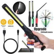 10000LM Multifunction COB LED Slim Work Light Lamp Rechargeable Flashlight Torch