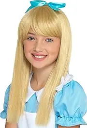 Smiffy's 48841 Wonderland Princess Wig, Girls, Blonde, One Size