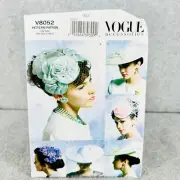 Vogue 8052 Vintage Style Hats Headcovering Retro 1950s Sewing Pattern