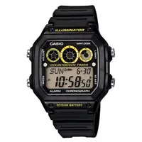 在飛比找蝦皮商城優惠-CASIO 10年電力電子錶款.防水100米、世界時間、計時