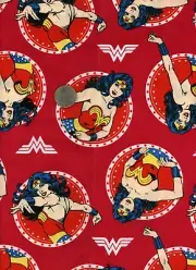 Scrap/Remnant of Fabric 9X21 for Crafts, Quilting, Wonder Woman