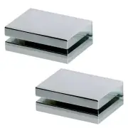 Alno A8455-PC Bath Glass Shelf Brackets Polished Chrome