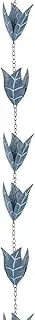 Blue Leaf Gutter Villa Gutter Rain Chain Temple Decoration Courtyard Eaves Rain Bell