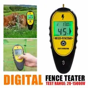 Digital VoltageTester For Ranch Fence 15000V Farm Electric Fence VoltageDetector