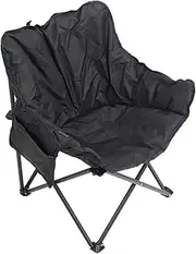 Heated Camping Chair, Heavy Duty Folding Chair with 3 Levels Temperature Control, Comfy Thicken Oxford with Side Pockets, Collapsible Chair for Camping, Tailgates, Beach, Sports