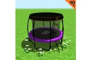 Kahuna Trampoline 10 ft with Roof - Purple