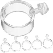 CANIGHT 6pcs Flag Fixing Buckle Flagpole Clips Flagpole Accessories for Boat Flagpole Retaining Clips Flag Hooks for Flag Pole Garden Flagpole Rings Flag Holder for Boat Ring Clamp