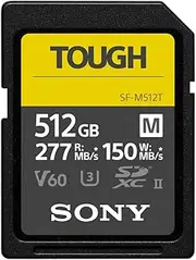 Sony 512GB SD M Series Tough Memory Card, SF-M512T