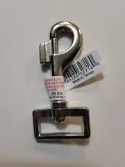 3" snap clasp hook with 1" swivel strap eye. repair purses, reins, leashes. zinc