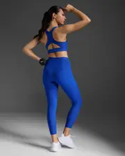Form Stash Hi-Rise Compression 7/8 Tights with Pockets, 2XU, S, Surf/Surf, Female