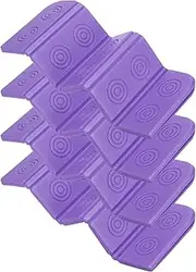 YELARXI Folding Foam Mat, 14 x 10 Mini Portable Lightweight Mini Waterproof Folding Mat Fit for Backpacking Hiking Camping Kneeling Outdoor Activities Recreation - (4Pack, Purple)
