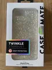 Case Mate For iPhone 8/7/6 Plus Twinkle Case in Stardust Military Strength New