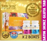 2 x SATIN SKINZ Gluta Tab Astaxanthin 5X Whitening Anti Aging (Free Shipping)