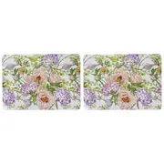 2x 4pc LVD MDF/Cork Spring Floral Placemat Kitchen Dining Table Mat 30x21.5cm
