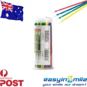 100Pcs Dental Micro Brush Disposable Applicators Brush Bendable 4 Color Easyinsm