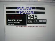 Bakersfield CA Police Car Decals 1:43