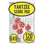 YAHTZEE SCORE PAD: SCORE PADS FOR YAHTZEE GAME