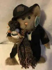 Bearington Collection Plush Bear & Snowman 13" Frosty and Snowbear