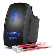Nilight Lighted Whip Rocker Switch LED Light Bar 5Pin Laser On/Off LED Light