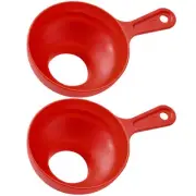 2 Pcs Jam Funnel Wide Mouth Canning Small Funnels for Kitchen Use