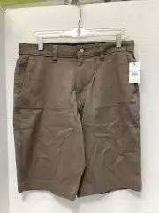 $50 VOLCOM VMONTY STRETCH 22 Brown Chino Shorts Mens 31x11