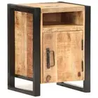 Solid Mango Bedside Table Drawers Storage Side Cabinet Rustic Bedroom Nightstand
