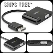 StarTech DisplayPort to HDMI VGA Adapter - DP 1.2 HBR2 to HDMI 2.0 4K 60Hz / VGA