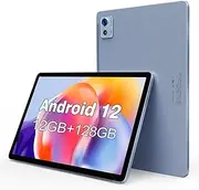 FancyFish 2025 New 10.1 inch Android Tablet, MT8183 Octa-Core CPU, 12(6+6) GB RAM+128GB ROM+1TB Expandable Computer Tablets PC, 1920 * 1200 FHD IPS Screen, 5+13MP Dual Camera, GMS Certified Tab Blue